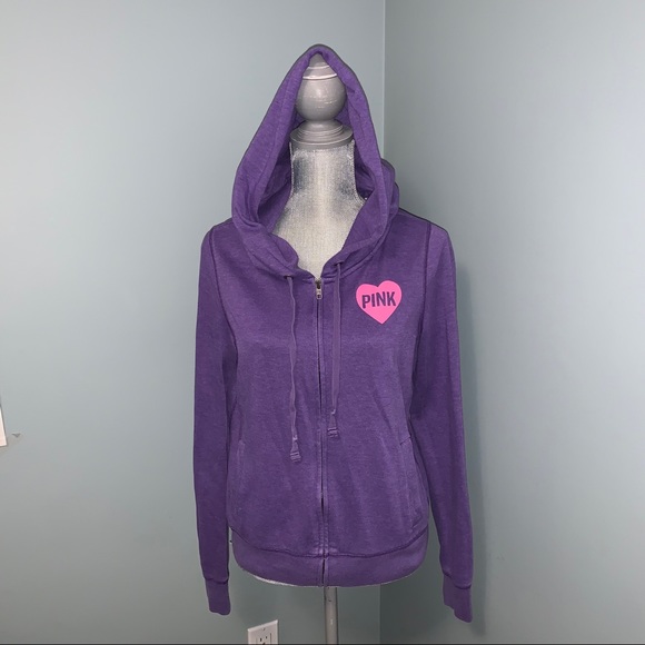 PINK Victoria's Secret Tops - PINK Victoria’s Secret purple hoodie size medium